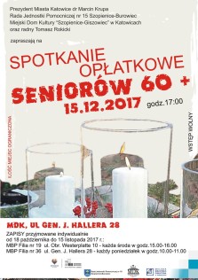 Opłatek dla Seniorów 2017 - plakat A - Kopia