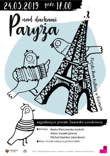 PiOSENKA francuska plakat A3 - Kopia