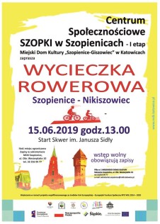 Plakat szopki wycieczka rowerowa