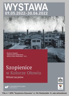 plakat szopienice w kolorze ołowiu
